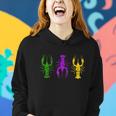 Mardi Gras Crawfish Jester Hat Bead Tee New Orleans Gifts Women Hoodie Gifts for Her