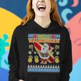 Mele Kalikimaka Santa Ugly Christmas Hawaiian Women Hoodie Gifts for Her