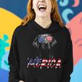 Merica Black Labrador 4Th Of July American Flag Lab Dog Women Hoodie Gifts for Her