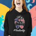 Messy Bun Realtor Life 4Th Of July Plus Size Shirt For Mom Girl Women Hoodie Gifts for Her