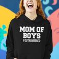 Mom Of Boys Hashtag Out Numbered Tshirt Women Hoodie Gifts for Her