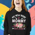My New Name Is Mommy Est 2022 New Mom Expecting Parents Women Hoodie Graphic Print Hooded Sweatshirt Gifts for Her