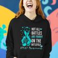 Not All Battles Are Fought On The Battlefield Ptsd Awareness Women Hoodie Gifts for Her