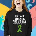 Not All Wounds Are Visible Mental Health Awareness Tshirt Women Hoodie Gifts for Her