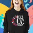 Peace Love Freedom For 4Th Of July Plus Size Shirt For Men Women Family Unisex Women Hoodie Gifts for Her
