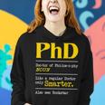 Phd Graduate Phd Graduation Doctorate Degree Definition Women Hoodie Graphic Print Hooded Sweatshirt Gifts for Her