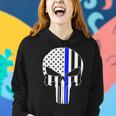 Police Usa Skull Thin Blue Line Tshirt Women Hoodie Gifts for Her