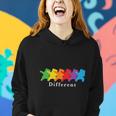 Pride Month Dare To Be Different Rainbow Lgbt Women Hoodie Gifts for Her
