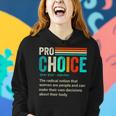 Pro Choice Definition Feminist Womens Rights Retro Vintage Women Hoodie Gifts for Her