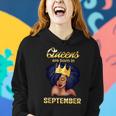 Queens Are Born In September Birthday For Black Women  Women Hoodie Graphic Print Hooded Sweatshirt Gifts for Her