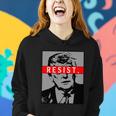 Resist President Donald Trump Anti Trump The Resistance Women Hoodie Gifts for Her