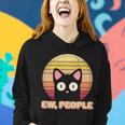 Retro Ew People Funny Cat Women Hoodie Gifts for Her