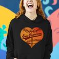 Retro Vintage San Francisco Baseball Heart Women Hoodie Gifts for Her