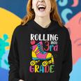 Rolling Into 3Rd Grade Back To School Women Hoodie Gifts for Her