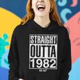 Straight Outta 1982 40 Af Funny Retro 40Th Birthday Gag Gift Tshirt Women Hoodie Gifts for Her