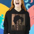 Strong Black Afro Girl African American Melanin Afro Queen V2 Women Hoodie Gifts for Her