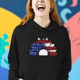 Sunflower American Flag 4Th Of July Independence Day Patriotic V2 Women Hoodie Gifts for Her