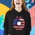 Sunflower American Flag 4Th Of July Independence Day Patriotic Women Hoodie Gifts for Her