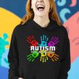 Support Educate Advocate Autism Handprint Tshirt Women Hoodie Gifts for Her