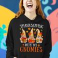 Thanksgiving With My Gnomies For Women Funny Gnomies Lover Women Hoodie Graphic Print Hooded Sweatshirt Gifts for Her