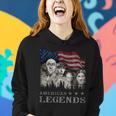 Three Stooges - American Legends Usa Flag Women Hoodie Gifts for Her