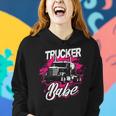 Trucker Trucker Babe Female Truck Driver Woman Trucker_ Women Hoodie Gifts for Her