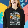 Trucker Trucker Husband Truck Driver Trucker Vehicle Transport Women Hoodie Gifts for Her