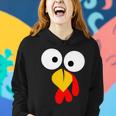 Turkey Face Funny Thanksgiving Day Tshirt Women Hoodie Gifts for Her