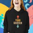 Two Seater 2 Seater Funny Gag Dad Joke Meme Novelty Gift Women Hoodie Gifts for Her