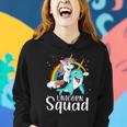 Unicorn Squad Magical Unicorn Riding Narwhal Women Hoodie Gifts for Her