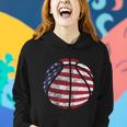 Us American Flag For Patriotic Basketball Gift Women Hoodie Gifts for Her