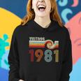 Vintage 1981 Retro Birthday Gift Graphic Design Printed Casual Daily Basic Women Hoodie Gifts for Her