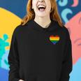 Vintage Gay Pride Pocket Rainbow Heart Tshirt Women Hoodie Gifts for Her