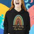 Vintage Stars Rainbow Pro Roe My Body My Choice Women Hoodie Gifts for Her