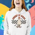 Funny Halloween Creep It Real Retro Skateboarding Ghost Kids Women Hoodie Gifts for Her