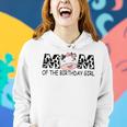 Mom Of The Birthday For Girl Cow Farm First Birthday Cow Women Hoodie Gifts for Her