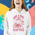 Scottie Scottish Terrier Just A Girl Who Loves Dog Flower Women Hoodie Gifts for Her