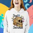 Skeleton And Plants Soul Searchin Custom Women Hoodie Graphic Print Hooded Sweatshirt Gifts for Her