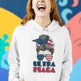 Ultra Maga Hair Bun Woman Women Hoodie Gifts for Her