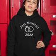2022 Wedding Ring Matching Couple Just Married Women Hoodie Unique Gifts