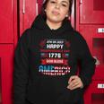 4Th Of July Happy Patriotic Day 1776 God Bless America Gift Women Hoodie Unique Gifts