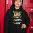 Always Give A 100 At Work Funny Tshirt Women Hoodie Unique Gifts