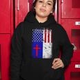 American Christian Patriot Red Cross Women Hoodie Unique Gifts
