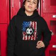 American Flag Soccer Ball 4Th Of July Cool Sport Patriotic Women Hoodie Unique Gifts
