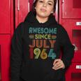 Awesome Since July 1964 Vintage 58 Years Old 58Th Birthday Women Hoodie Funny Gifts