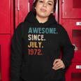 Awesome Since July 1972 Vintage 50Th Birthday V2 Women Hoodie Funny Gifts