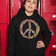 Beautiful Flower Peace Sign Women Hoodie Unique Gifts