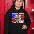 Because Merica Thats Why Eagle Women Hoodie Unique Gifts