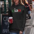 Born In Italy Funny Italian Italy Roots Ciao Women Hoodie Graphic Print Hooded Sweatshirt Personalized Gifts
