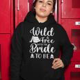 Bride Funny Bachelorette Party Camping Bridal Wedding V2 Women Hoodie Funny Gifts